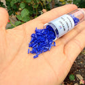 10g Miyuki Quarter Tila Seed Beads 5x1.2mm, Opaque Cobalt (QTL-414)