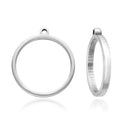 10pcs 304 Stainless Steel Round Open Back Bezel Settings (25mm/30mm)