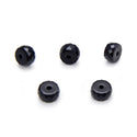 25pcs Adabele Austrian Faceted Heishi Rondelle Crystal Beads, Jet Black, 8x4mm, Hole ID 1mm, SSV-823