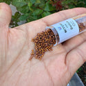 30g Miyuki Delica 11/0 Seed Beads, 24Kt Gold Plated Iris Dark Yellow DB505
