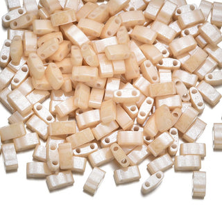 10g Miyuki Half Tila Seed Beads 5x2.3mm, Ceylon Light Caramel (HTL-593)