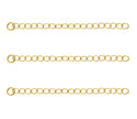 1pc Adabele Real 1/20 14K Gold Filled 2 Inch Chain Extender, No Clasp, Removable Adjustable Cable Chain Extension, JK8-A1
