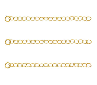 1pc Adabele Real 1/20 14K Gold Filled 2 Inch Chain Extender, No Clasp, Removable Adjustable Cable Chain Extension, JK8-A1