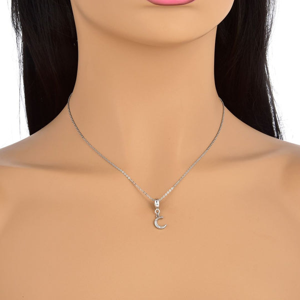 1pc 925 Sterling Silver Letter C, Alphabet Charm Pendant Drop, 18mm Long, Hole ID 4.5mm, EC3-A3