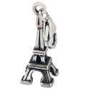 Solid 925 Sterling Silver Paris Eiffel Tower Charm Dangle Bead Charm