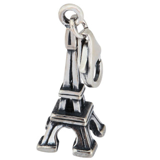 Solid 925 Sterling Silver Paris Eiffel Tower Charm Dangle Bead Charm