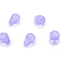 24pcs Adabele Austrian Faceted Teardrop Crystal Beads #5500, Light Violet, 8mm x 6mm, Hole ID 1mm, SST-804