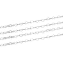 5 Feet 925 Sterling Silver Unfinished Heart Shaped Chain Links, 3.2mm x 2.1mm, Small, SSK-T1