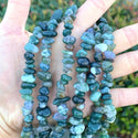 Natural Moss Agate Gemstone Smooth Tumbled Pebble Beads, Irregular, 8mm-10mm, Hole ID 1mm, 1 Strand/15 Inch, GZ3-4