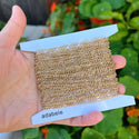 33 Feet Diamond Cut Figaro Chain Link, Raw Brass Uncoated/Unplated, 5.9x2.5mm, CK10-C2