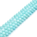 Lab Created Green Amazonite Gemstone Round Beads, 1 Strand/15 Inch, Size Selections: 4mm/6mm/8mm/10mm