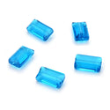 25pcs Adabele Austrian Faceted Rectangle Crystal Beads #5055, Capri Blue, 14mm x 8mm, Hole ID 1.2mm, SSRT1425