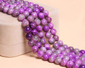 Natural Purple Sugilite Gemstone Round Beads, 1 Strand/15 Inch, Size Selections: 4mm/6mm/8mm/10mm
