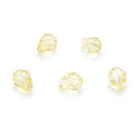 24pcs Adabele Austrian Faceted Teardrop Crystal Beads #5500, Jonquil Yellow, 8mm x 6mm, Hole ID 1mm, SST-809