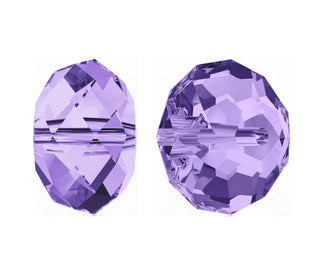 24pcs Adabele Austrian Faceted Rondelle Crystal Beads #5040, Tanzanite (Purple), Size Selections: 6x4mm, 8x6mm, 10x8mm