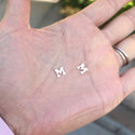 1pc Real 1/20 14K Gold Filled Letter M, Small Alphabet Charm Drop, 6.6x5.6mm , JK12-A13