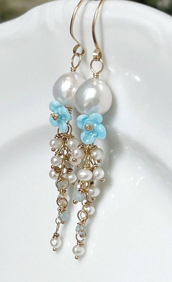 Adabele Natural AAA Grade Round Pearl Beads, White Cultured Freshwater Pearls, 4 - 5mm, 1 Strand/14 Inch, FPA-45