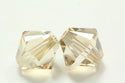 100pcs Preciosa Faceted Bicone Crystal Beads, Crystal Honey (Golden Shadow), Size Selections: 3mm/4mm/6mm