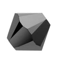 50pcs Preciosa Faceted Bicone Crystal Beads, Jet Hematite Black, 6mm, Hole ID 1mm, Pre-B631