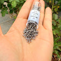 7.5g Miyuki Delica 10/0 Tube Seed Beads, Opaque Nickel-Plated DBM21