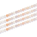 Natural Light Red Aventurine Gemstone Round Beads, 1 Strand/15 Inch, Size Selections: 4mm/6mm/8mm/10mm