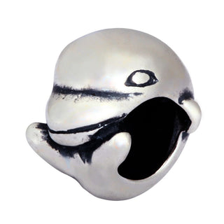 Real Solid Sterling Silver Dancing Dolphin Charm Bead, Compatible with Pandora All Other Charm...