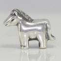1pc Cute Solid 925 Sterling Silver Horse Charm Good Luck Bead, Compatible with Pandora All Other Charm Bracelets, EC2-M1
