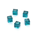 24pcs Adabele Austrian Faceted Cube Crystal Beads #5601, Emerald Green, Size Selections: 4mm/6mm/8mm
