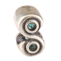 Real 925 Sterling Silver Charm, May Birthstone Bead, Cubic Zirconia CZ Green Emerald Gemstone,...