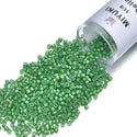 30g Miyuki Delica 11/0 Seed Beads Lime Green-Lined Luster Kelly Green DB274