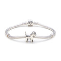 1pc Solid 925 Sterling Silver Love Goats Charm Bead, Compatible with Pandora All Other Charm Bracelets, EC2-R1