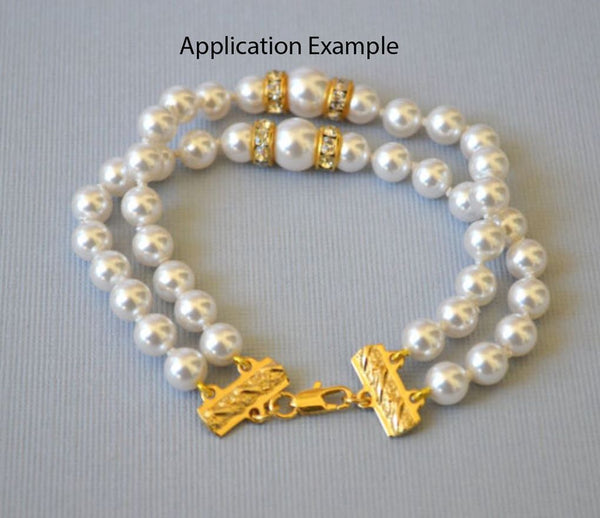 100pcs Grade A Rhinestone Rondelle Beads, Clear AB Rhinestone, 18K Yellow Gold Plated Brass, Size Selections: 4mm/5mm/6mm/8mm/10mm/12mm