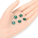 25pcs Adabele Austrian Faceted Flat Round Twist Coin Crystal Beads #5621, Emerald Green, 10mm, Hole ID 1.2mm, SSW1024