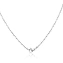 5pcs 304 Stainless Steel 2mm Long Short Beaded Chain Necklaces (18 Inch/20 Inch/22 Inch)