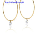 1 Pair Real 1/20 14K Gold Filled Round Circle Hoop Earrings, 12mm/0.47 Inch, Small, JW1-A1
