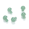 4pcs Natural Green Aventurine Hand Carved Mushroom Gemstone, 20mm Loose Cut Stones, G3P-B9