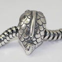 1pc Gold Plated Sterling Silver Happy Fish Charm Bead, Compatible with Pandora All Other Charm Bracelets, EC649