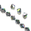 100pcs Adabele Austrian Faceted Bicone Crystal Beads #5301, Metallic Scarabaeus Green, Size Selections: 4mm/5mm/6mm