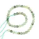 Natural Green Prehnite Gemstone Round Beads, 15 Inch/1 Strand, Size Selections: 8mm/10mm
