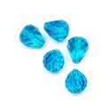 24pcs Adabele Austrian Faceted Teardrop Crystal Beads #5500, Capri Blue, 12mm x 10mm, Hole ID 1.2mm, SST-1225