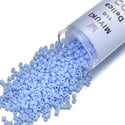 30g Miyuki Delica 11/0 Seed Beads, Opaque Matte Agate Blue DB1587