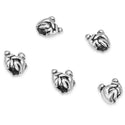 20pcs Mother Love Large Hole Beads, Hole ID 4.5mm, Antique Silver, Zinc Alloy Metal, MEC-B4