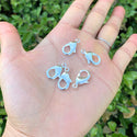 20pcs Trigger Lobster Claw Clasp, Sterling Silver Plated Brass, Size Selections: 10mm/12mm/15mm/20mm