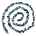 Natural Chrysocolla Gemstone Chip Beads, Free Form, 5mm-8mm, Hole ID 1mm, 1 Strand/31 Inch, GZ1-39