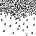 7.5g Miyuki Delica 11/0 Seed Beads, Opaque Palladium-Plated DB38