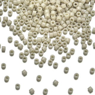 7.5g Miyuki Delica 11/0 Seed Beads, Duracoat Opaque Dyed Flax DB2362