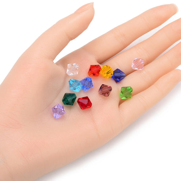 50pcs Adabele Austrian Faceted Bicone Crystal Beads #5301, Light Olivine Green, Size Selections: 6mm/8mm/10mm