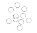 50pcs 925 Sterling Silver Open Jump Rings, 0.5mm/24 Gauge, Size Selections: 4mm/6mm