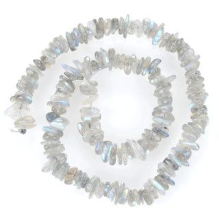 Natural Grade A Labradorite Gemstone Smooth Tumbled Pebble Beads, Irregular, 8mm-10mm, Hole ID 1mm, 1 Strand/15 Inch, GZ3-10