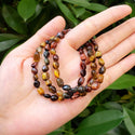 1 Strand Stretch Natural Multi-color Tiger Eye Free Form Gemstone Bracelet, 5-8mm Small Beads, Length Selections: 7 inch/7.5 inch